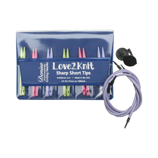 Love2Knit, Sharp Short Tips - Denise Interchangeables