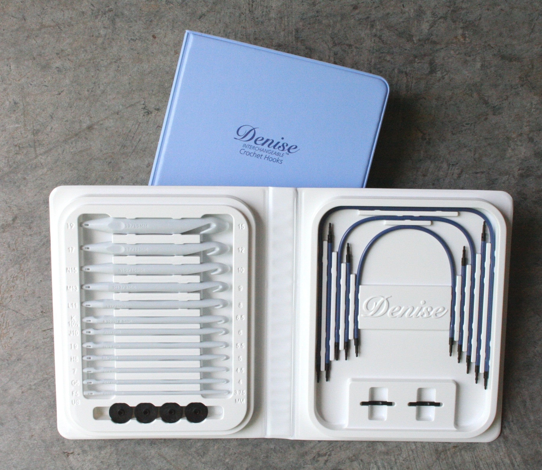 Denise Interchangeable Knitting Needles Crochet Hooks empty case